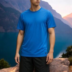 REI Co-op Lightweight Base Layer Crew Top in Indigo Heather XXL